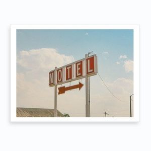 Motel Sign Framed Print